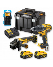 DEWALT ZESTAW COMBO DCD791 DCG405 DCK2020P2T +BITY SMART365