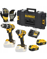 DEWALT ZESTAW DCK266p2 wkrętarka DCD796P2 zakrętarka DCF887 2x5Ah +rękawice