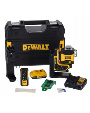 DEWALT AKUMULATOROWY LASER 360° ZIELONY SAMOPOZIOMUJĄCY 18V XR DCLE34035D1